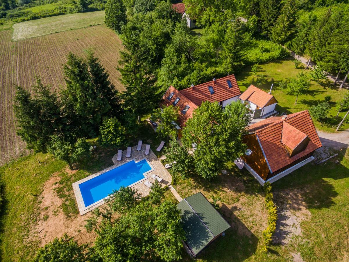 Beautiful Cottage With Heated Pool For 22 Ppl Plaški Buitenkant foto